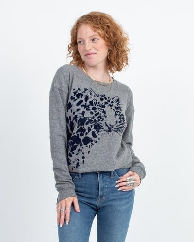 Current/Elliott Clothing Small Cheetah Embossed Sweater