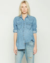 Current/Elliott Clothing Small x Hatch Maternity Denim Shirt