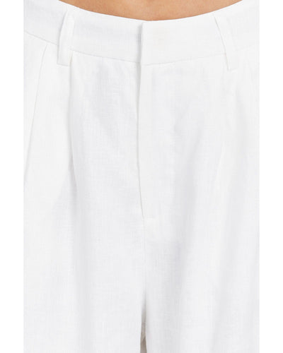 DISSH Clothing Small | US 4 Norah White Linen Pant