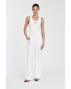 DISSH Clothing Small | US 4 Norah White Linen Pant