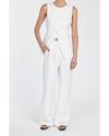 DISSH Clothing Small | US 4 Norah White Linen Pant