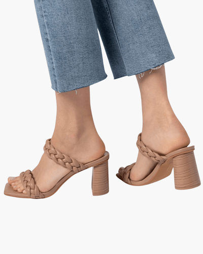 Dolce Vita Shoes Small | 6 Dolce Vita Nasha Woven Faux Leather Heels