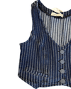 Dress To Clothing Dark Stripes Denim Vest