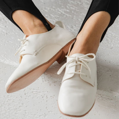 EITHER/ OR Shoes Medium | 9 The Oxfored- Bone