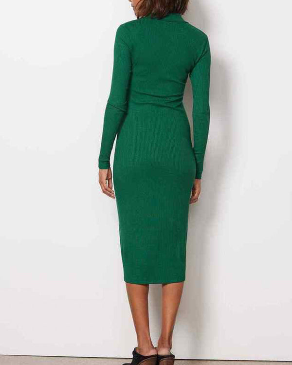 Ribbed Knit Dress The Revury