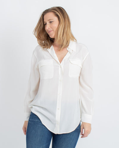 Equipment Clothing Large Button Down Blouse