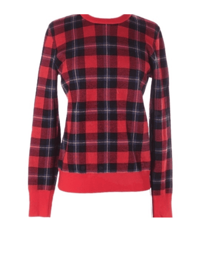 Equipment Clothing XS Equipment FEMME Red Plaid Pullover 100% WOOL