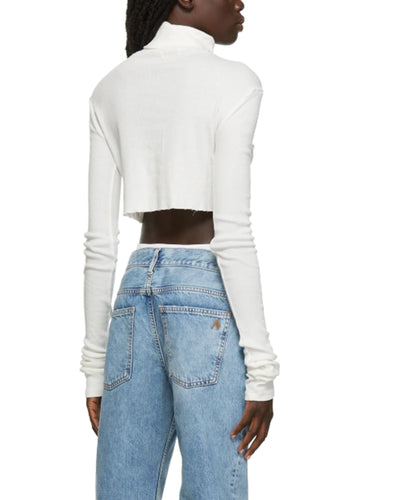 Eterne Clothing Medium Cropped Rib Turtleneck