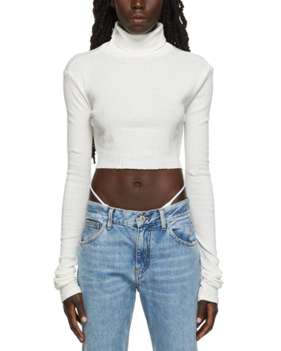 Eterne Clothing Medium Cropped Rib Turtleneck