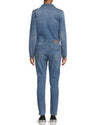 Etienne Marcel Clothing Large Faded Wash Denim Jumpsuit