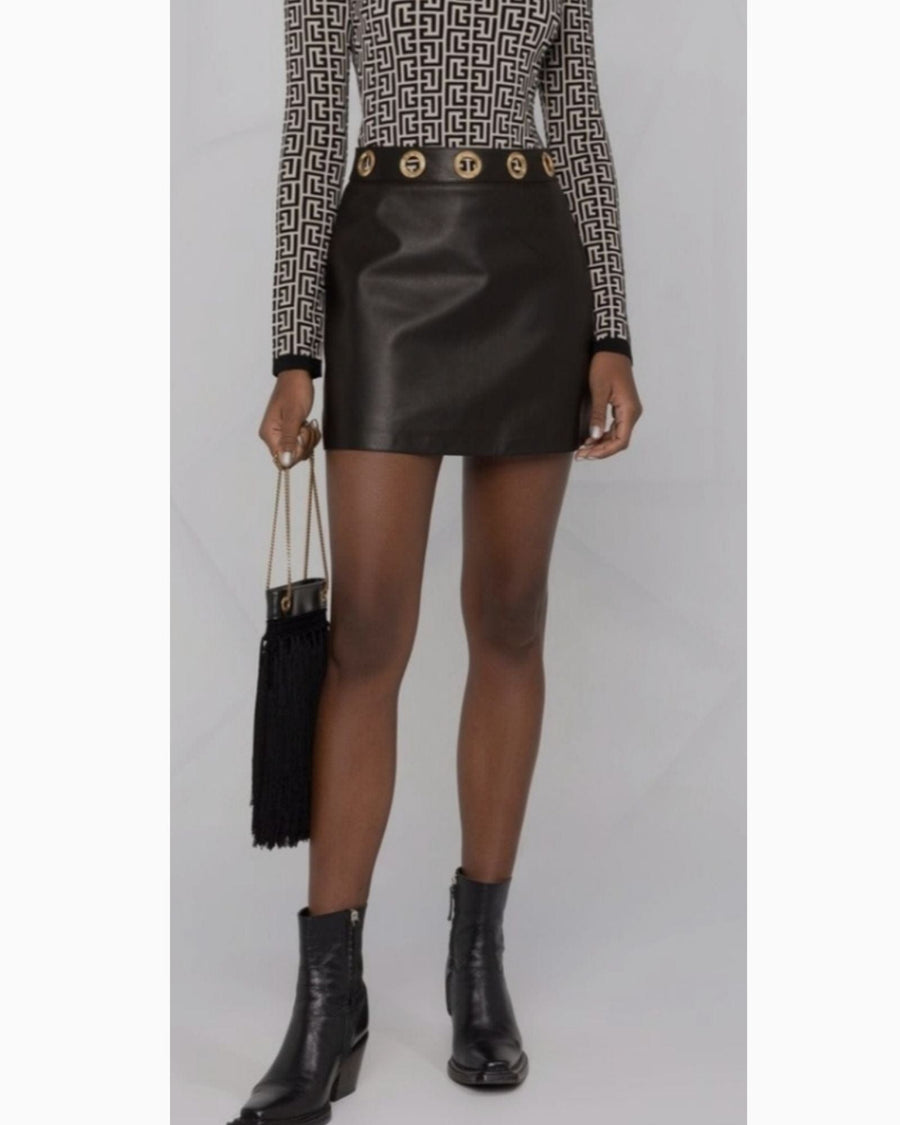 Etro Clothing Medium | 6 Leather Mini Skirt