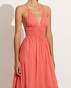 Faithful the Brand Clothing Small | US 4 Palmilla Maxi Dress In Melon