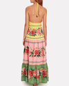 Farm Rio Clothing Medium Manuela Floral Tiered Maxi Dress