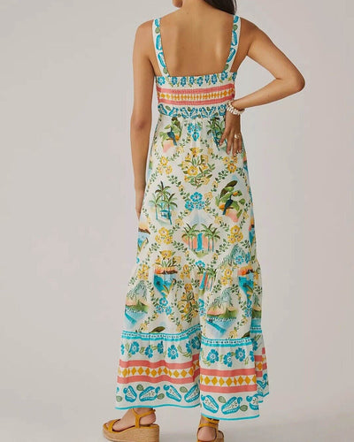 Farm Rio Clothing Small "x Anthropologie" Printed Maxi Dress