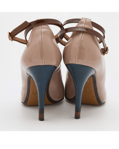 Fendi Shoes XS | US 5.5 | IT 36 Pink and Navy Strap heels