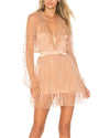 For Love & Lemons Clothing XS "All That Glitters" Mini Dress