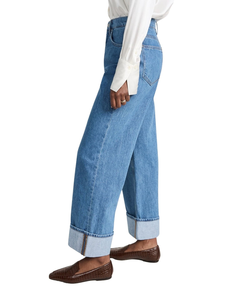 FRAME Clothing Medium | US 28 FRAME Rolled High Rise Wide Leg Jeans