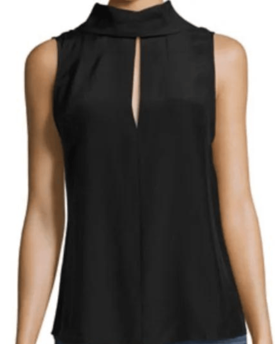 FRAME Clothing Small Mock Neck Silk Blouse