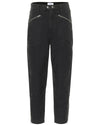 FRAME Clothing XS | US 25 Moto Zip Crop Pants in Washed Black