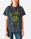 GANNI Clothing Medium Happy Face Tee