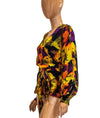 GANNI Clothing Small | US 4 FR 36 Floral Print Wrap Top