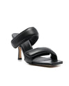 GIA Couture x Pernille Teisbaek Shoes Medium | US 9 I IT 39 Padded Velcro Black Heeled Sandals