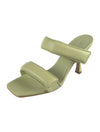 GIA Couture x Pernille Teisbaek Shoes Small | US 7 I IT 37 Keylime Green Leather Heeled Sandals