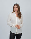 Giada Forte Clothing Small Front Pocket Silk Oxford Button Down