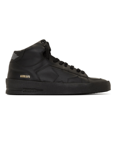 Golden Goose Shoes Large | 9.5 GG Black Stardan Mid-Top Sneakers