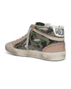 Golden Goose Shoes Small | 6 "Mid Star" Camouflage Printed Leather Sneakers