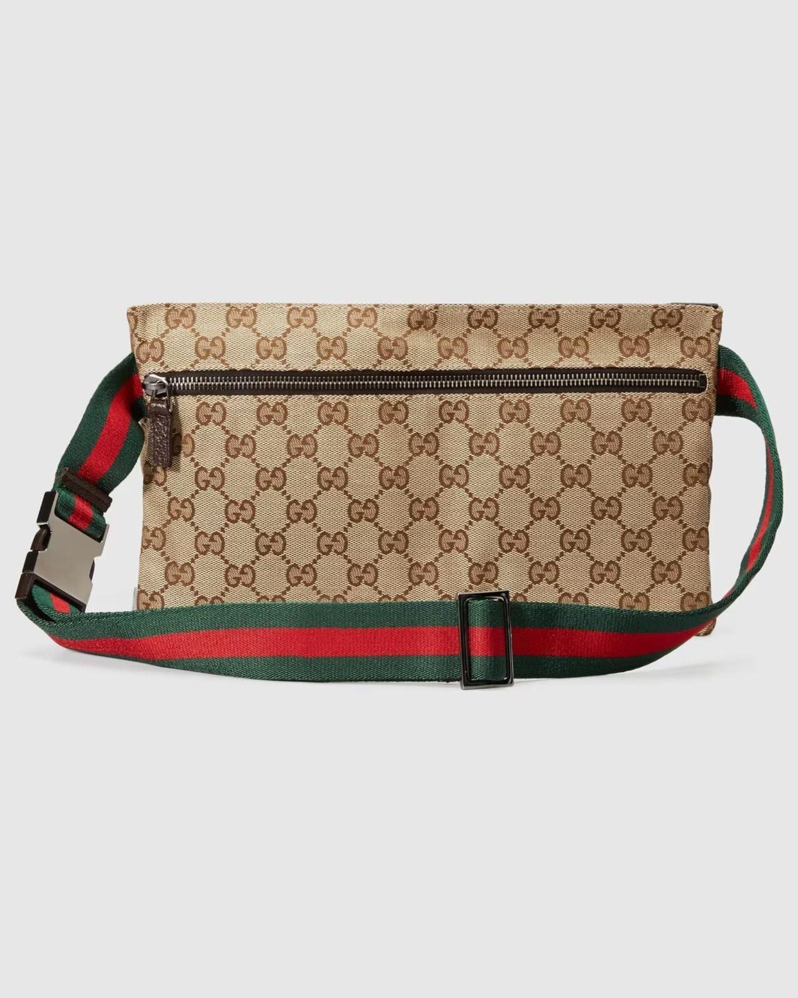 Gucci GG Canvas Double Pocket Belt Bag (SHG-BZKMqY) – LuxeDH