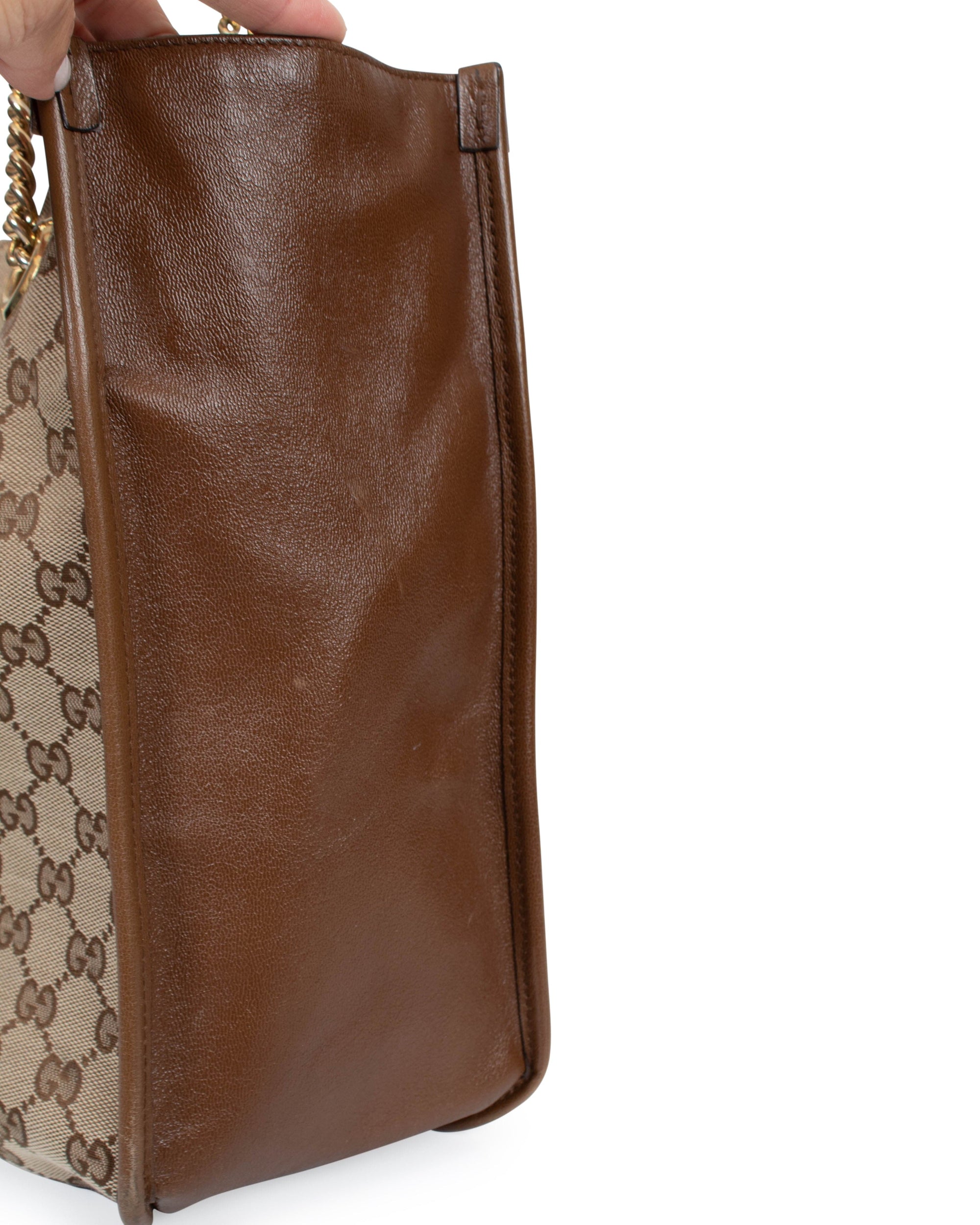 Gucci Rajah Large Leather Tote Shoulder Bag for Women