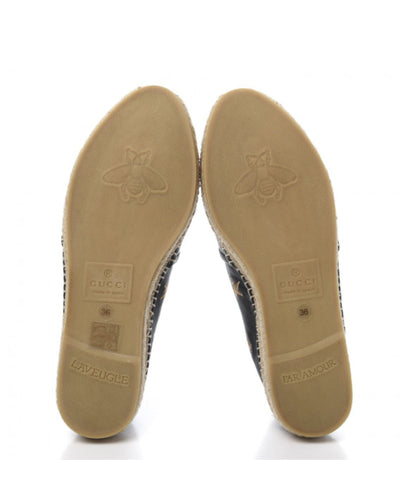 Gucci Shoes XS | US 5.5 | IT 35.5 GUCCI Calfskin Bee Star Embroidered Espadrilles