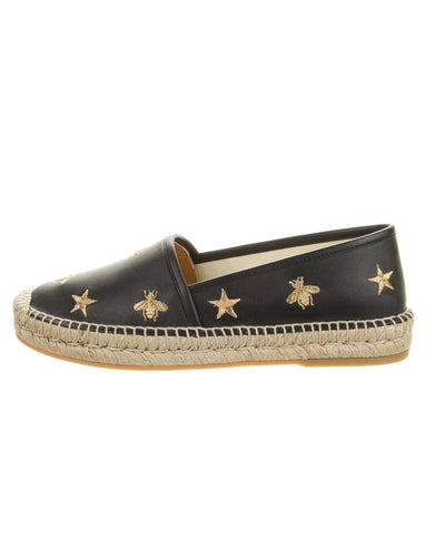 Gucci Shoes XS | US 5.5 | IT 35.5 GUCCI Calfskin Bee Star Embroidered Espadrilles