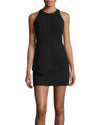 Halston Heritage Clothing XS | US 0 Halston Heritage Black Tank Dress with Asymmetrical Peplum