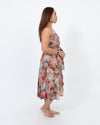 Haute Hippie Clothing Small Floral High-Low Dress