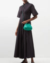 HEREU Bags One Size Green "Bonbon Braided Handle Bag"