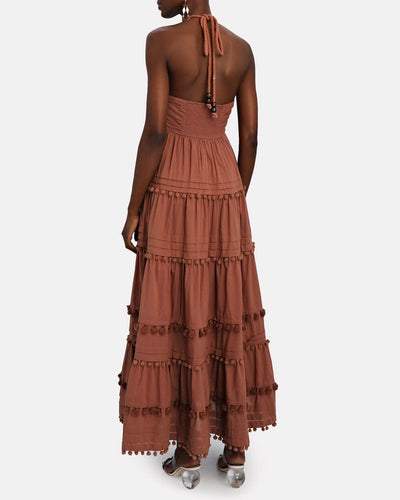 Intermix Clothing Small "Lydia" Tiered Maxi Dress