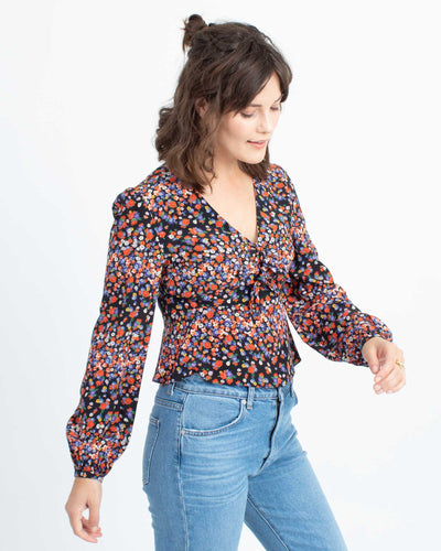 Intermix Clothing Small | US 4 Floral Crop Blouse