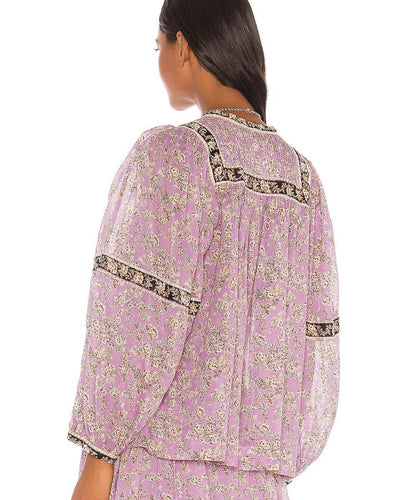 Isabel Marant Clothing Medium Lilac "Violette" Blouse