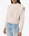 Isabel Marant Clothing Small Prune Crochet Knit Sweater