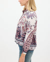 Isabel Marant Étoile Clothing Small Printed Half Button Down Shirt