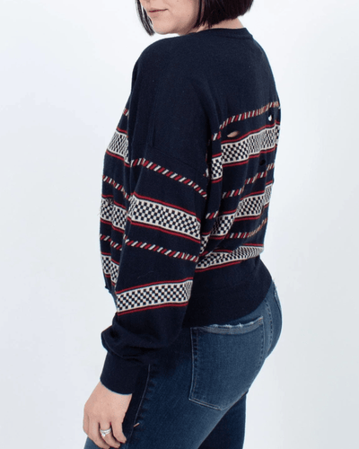 Isabel Marant Étoile Clothing XS Ripped Navy Sweatshirt