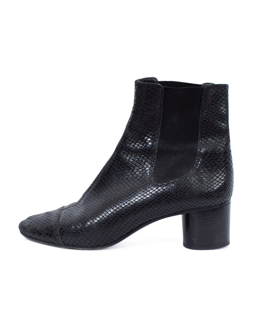 Snakeskin Ankle Boots