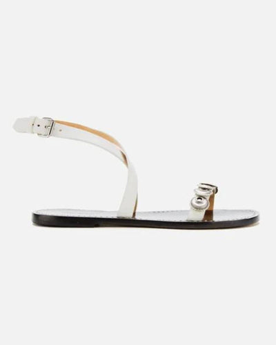 Isabel Marant Shoes Medium | US 8 I FR 39 Isabel Marant Eldory Leather Strappy Flat Sandals in White