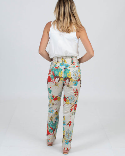 Johnny Was Clothing Small Floral Pant Set