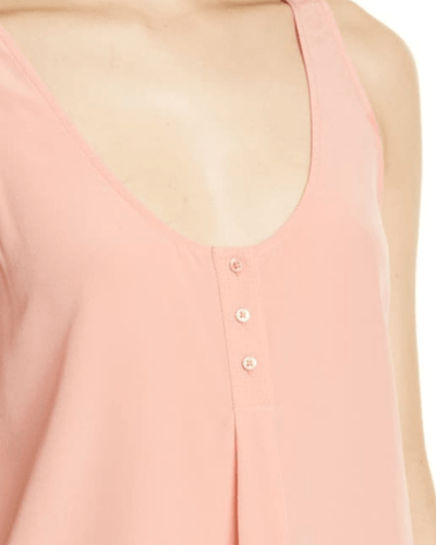 Joie Clothing Small Silk Henley Tank