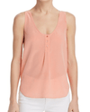 Joie Clothing Small Silk Henley Tank