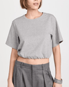 Jonathan Simkhai Clothing Medium Jojo Cropped T-Shirt