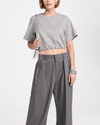 Jonathan Simkhai Clothing Medium Jojo Cropped T-Shirt